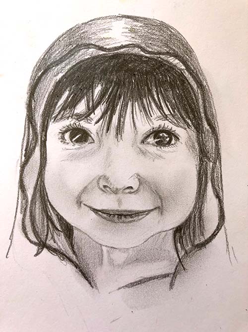 Cute Child Sketch